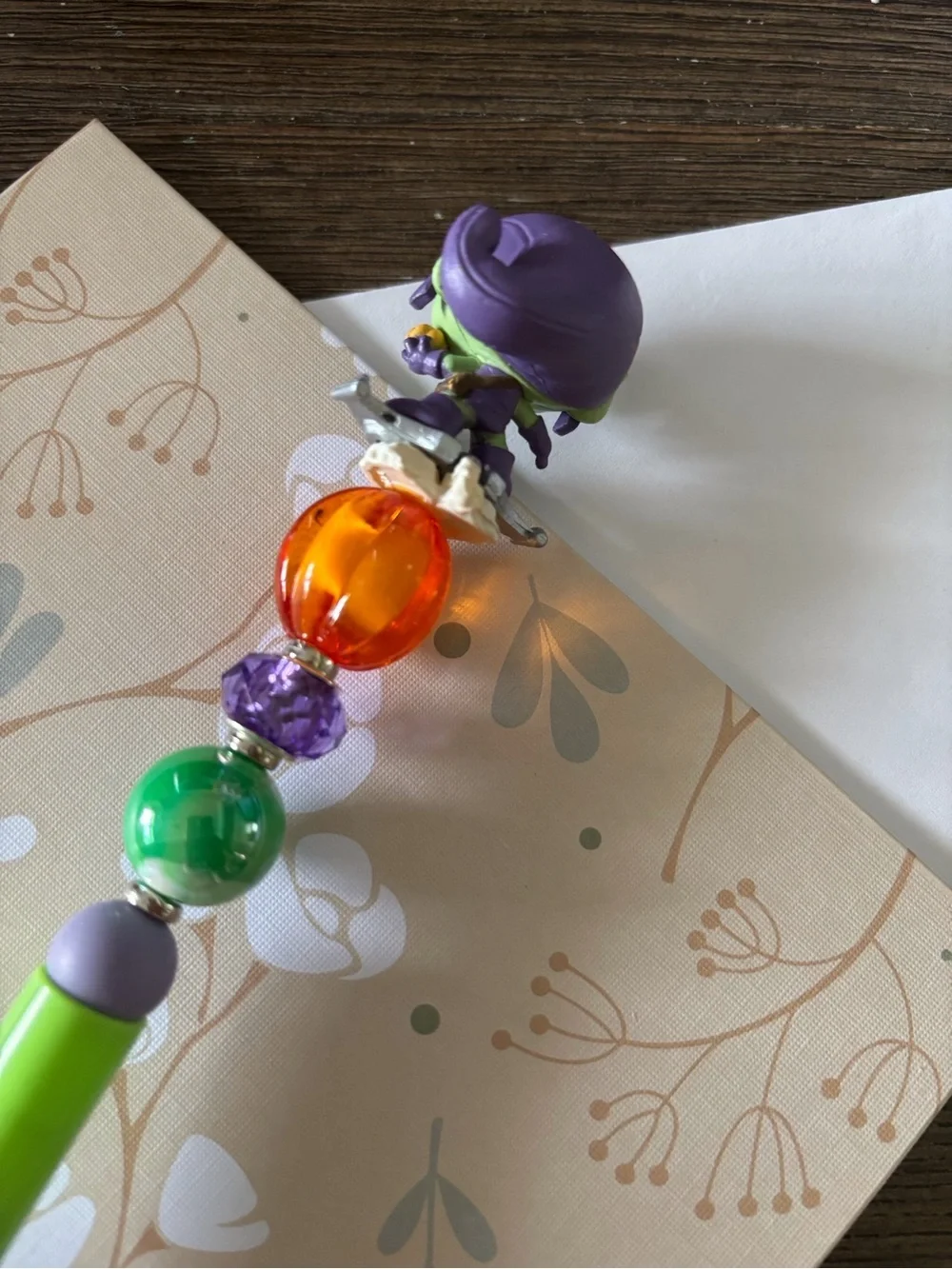 Marvel Doorables: Spider-man: Green Goblin handmade beaded pen